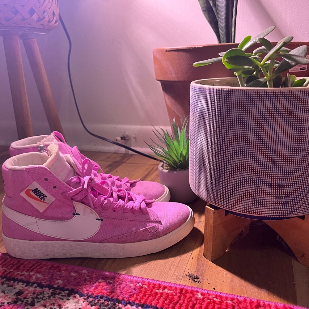 Pink Nike Blazers